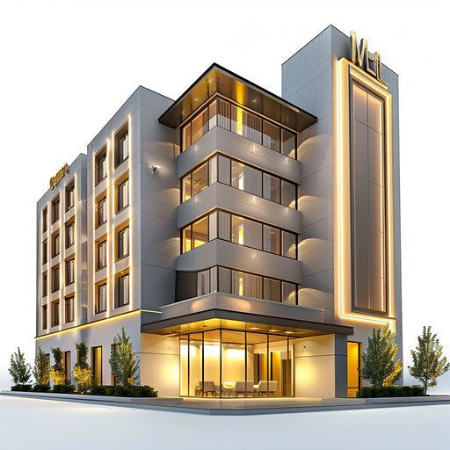 Modern commercial building